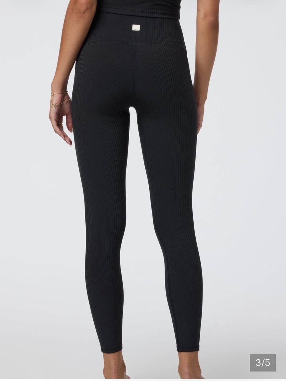 NWT Vuori Inversion Rib Legging Women’s Size Medium In Black